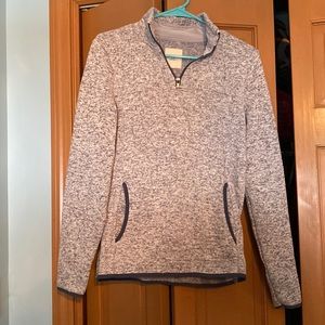 Gray Quarter Zip Pullover